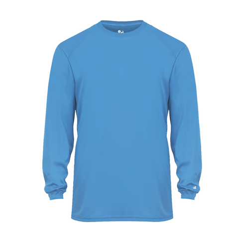 Badger Sport B-Core L/S Tee (410400-000504), Color 'Columbia Blue'